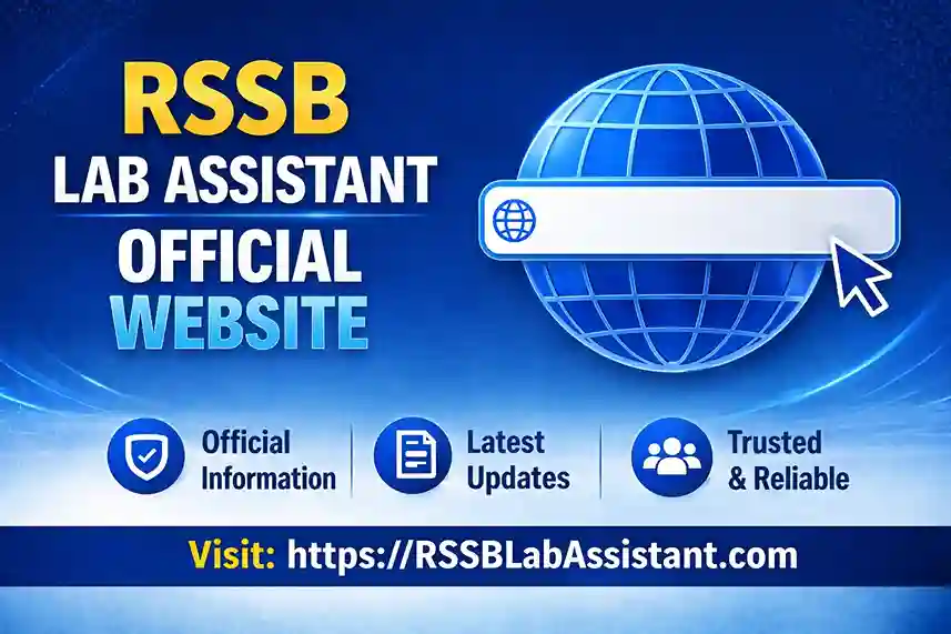 Rajasthan Lab Assistant Official Website 2026
