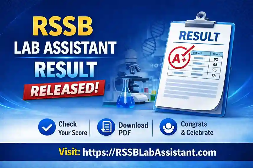 Rajasthan Lab Assistant Result 2026
